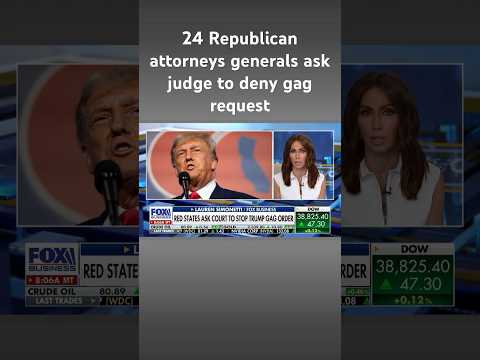 Red states banding together to stop a gag order against Trump #shorts