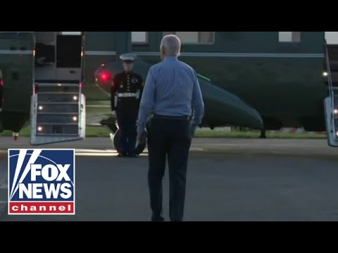 'The Five' reacts to new unedited video of Biden 'shuffling' to Camp David