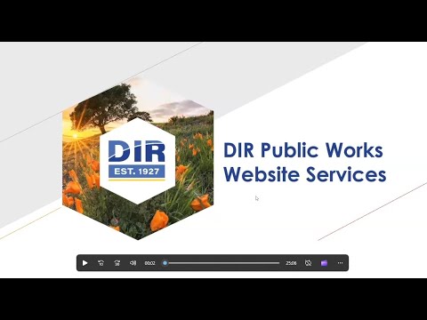 Public Works Website Services for Contractors