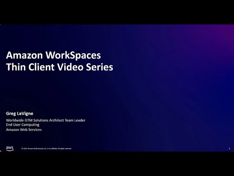 Getting Started with the Amazon WorkSpaces Thin Client | Amazon Web Services