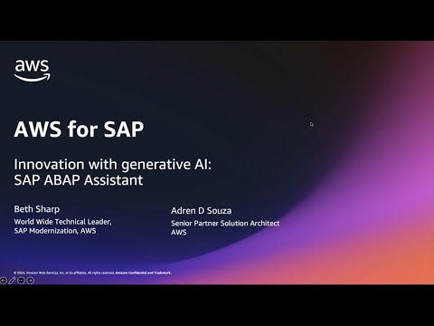 Accelerate SAP ABAP development and documentation with generative AI | Amazon Web Services