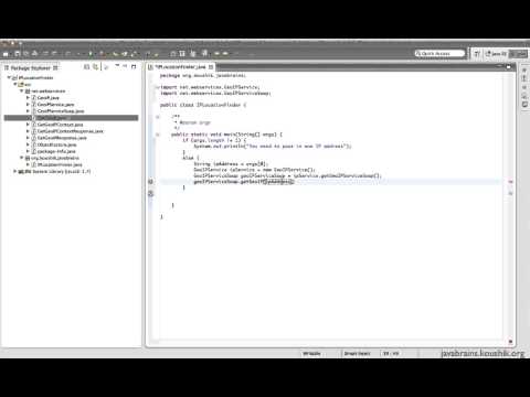 SOAP Web Services 04 – Writing a Web service Client: Calling the Service