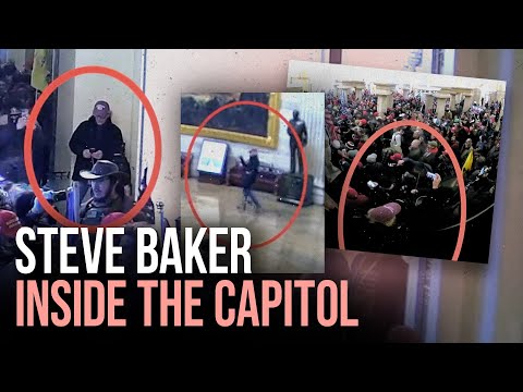 Steve Baker Inside the Capitol on January 6