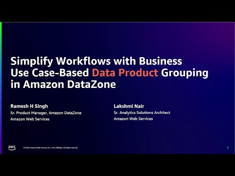 Simplifying workflows with Data Products in Amazon DataZone | Amazon Web Services