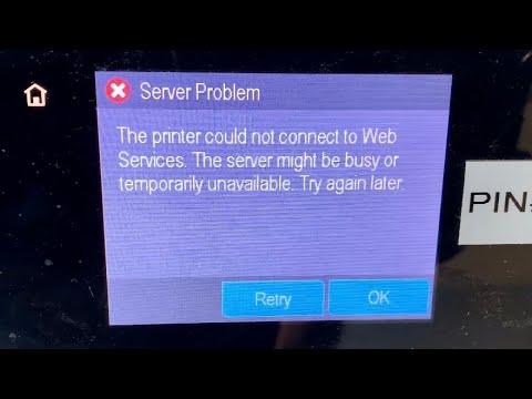 HP printer could not connect to web services error