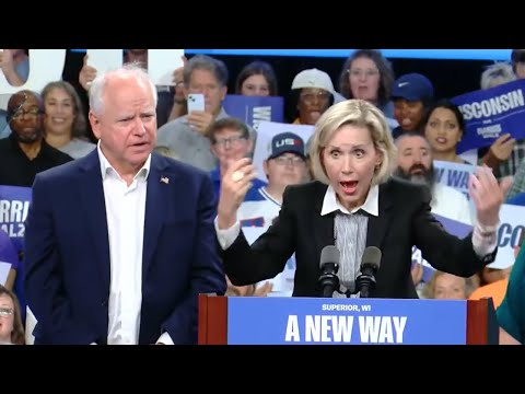 Tim Walz's Wife Goes INSANE on Stage in Latest Liberal Meltdown