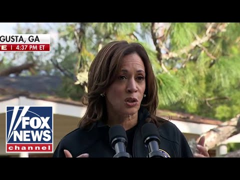 Kamala Harris visits Georgia in the aftermath of Hurricane Helene