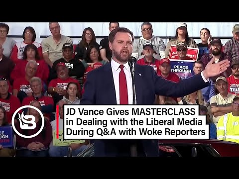 JD Vance Easily Outwits Woke Reporters During Q&A at Rally (10/8/24)