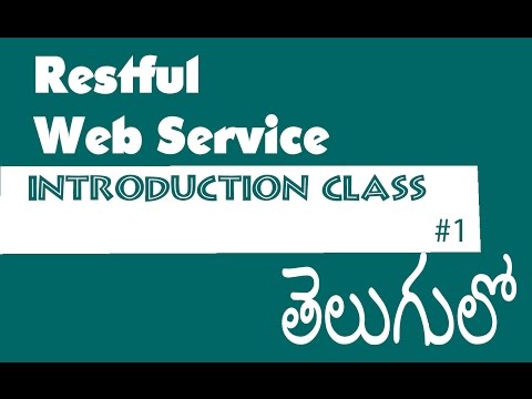 Restful Web Services Tutorial In Telugu (తెలుగులో ) #1