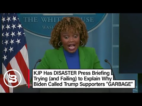 KJP in SHAMBLES Defending Biden's "GARBAGE" Jab at Trump Supporters