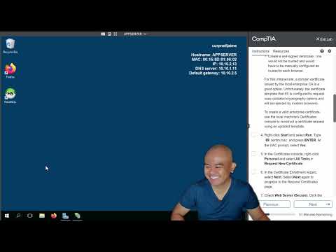 CompTIA Network+ Lab 7.2.8 Live Lab Verify Secure Web Services