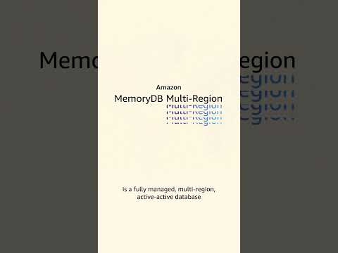 Amazon MemoryDB Multi-Region Explained | Amazon Web Services
