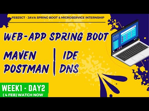 Day2 – Web App – API using Spring Boot – IDE – Maven – Postman – DNS [4Feb]