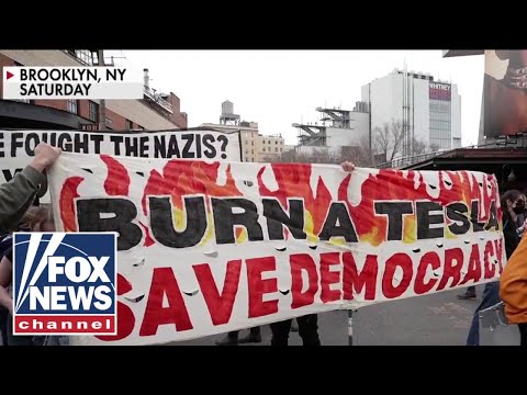 Hundreds of 'Tesla takedown' protests erupt nationwide: 'Movement of anger and hate'