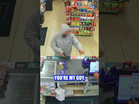 COURTEOUS ROBBER?: Armed robber tells cashier, "Have a good night!" after holding him at gunpoint
