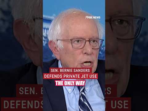 ‘NO APOLOGIES’: Bernie Sanders defends private jet use #shorts #berniesanders #aoc #politics #news