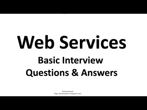 Web Services – Basic Interview Questions & Answers | Java Inspires