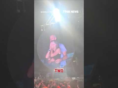 Caught?! Couple hides after Coldplay Jumbotron appearance #shorts #viral #news #us #music #concert