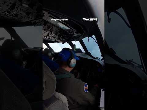 WATCH: Hurricane Hunters enter eye of Hurricane Erin #shorts #foxnews #news #viral #weather