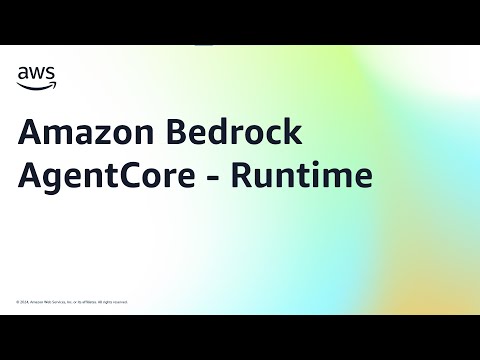 Amazon Bedrock AgentCore – Runtime | Amazon Web Services