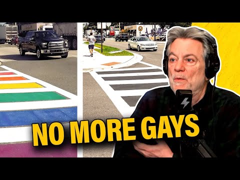 Ron DeSantis Paints Over "Gay Rainbow Crosswalk" & Libs are Pissed 😂