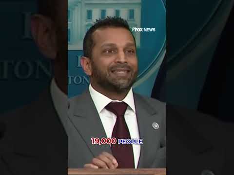 Kash Patel reveals bombshell crime data under Trump's leadership #shorts #crime #foxnews #trump
