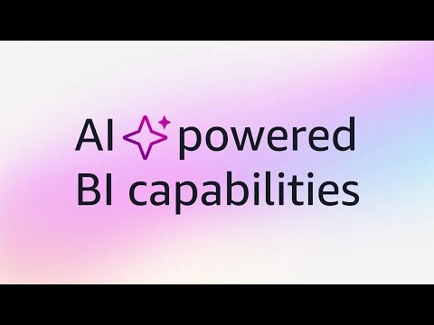 Introducing Amazon Quick Sight | Unlock AI-powered business intelligence | Amazon Web Services