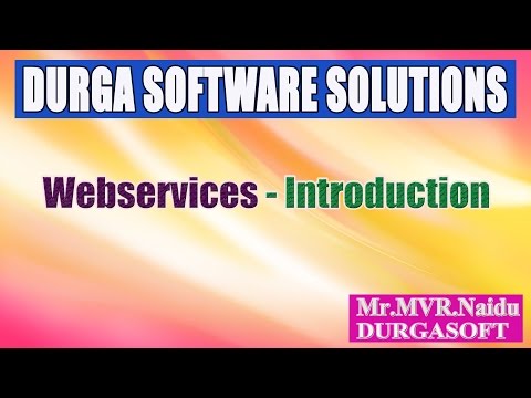 Webservices Introduction