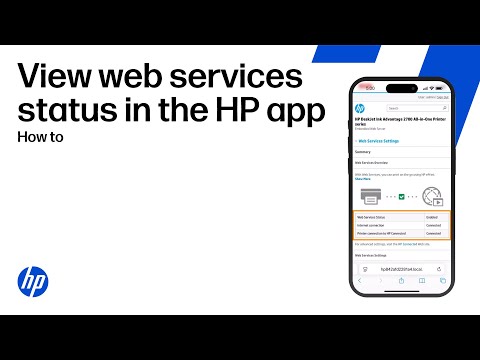 Check your printer web services status from the HP app | HP Support