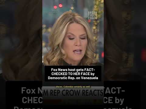 Fox News host gets FACT-CHECKED TO HER FACE by Democrat on Venezuela