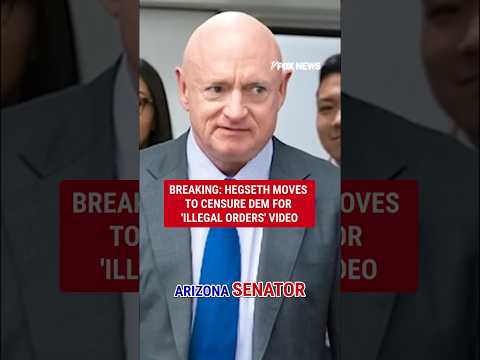 BREAKING: Hegseth moves to CENSURE Dem for 'illegal orders' video #shorts #foxnews