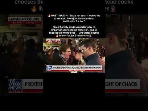 Fox News interviews the wrong protester lol #duet #foxnews #protestor #interview #maga #cult #ice