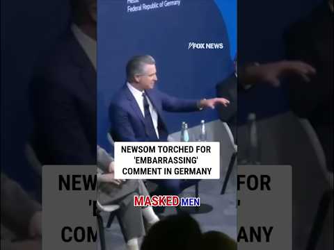 Newsom TORCHED for 'EMBARRASSING' comment in Germany #shorts #news #newsom