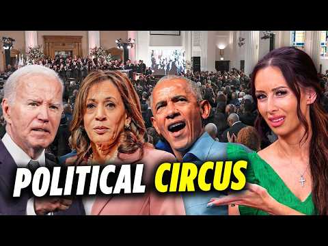 Barack's "Black Accent," Cackling Kamala & Rambling Joe… Top Democrats EMBARRASS at Funeral