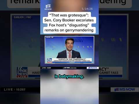 That was grotesque': Sen. Cory Booker excoriates Fox host's 'disgusting' remarks on gerrymandering