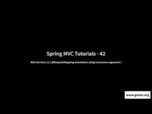 Spring MVC Tutorials 42 – Web Services 12 ( @RequestMapping using Consumes )