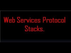 Web Service Lesson 4 : Web Services Protocol Stacks.