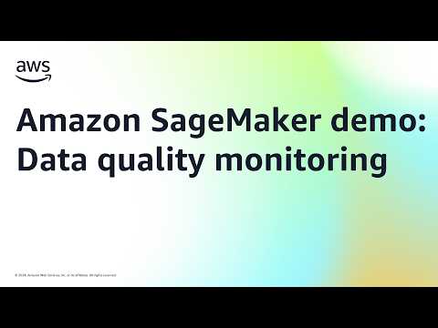 Amazon SageMaker demo: Data quality monitoring | Amazon Web Services