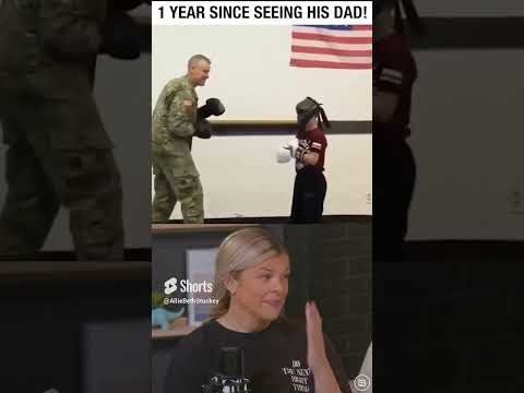 DAD MOMENT: Soldier Returns Home and Surprises His Son!